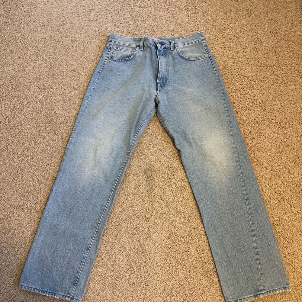 Toteme Original Light Blue Women's Straight Jeans